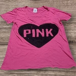 WOMAN'S PINK VICTORIA'S SECRET SEQUENCE SHIRT